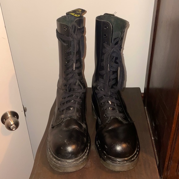 Dr. Martens Shoes - Vintage made in England 1990s dr martens Steel toe boots